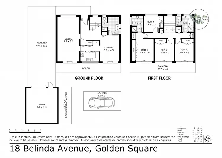 Floorplan of Homely house listing, 18 Belinda Avenue, Golden Square VIC 3555