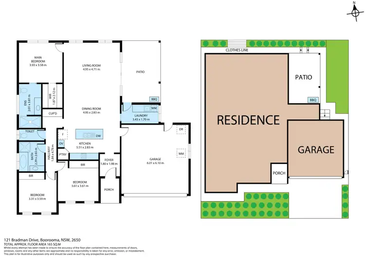Floorplan of Homely unit listing, 121 Bradman Drive, Boorooma NSW 2650