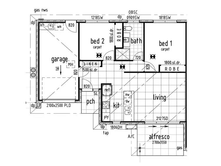 Floorplan of Homely semi-detached listing, 2/5 Wang Street, Park Ridge QLD 4125