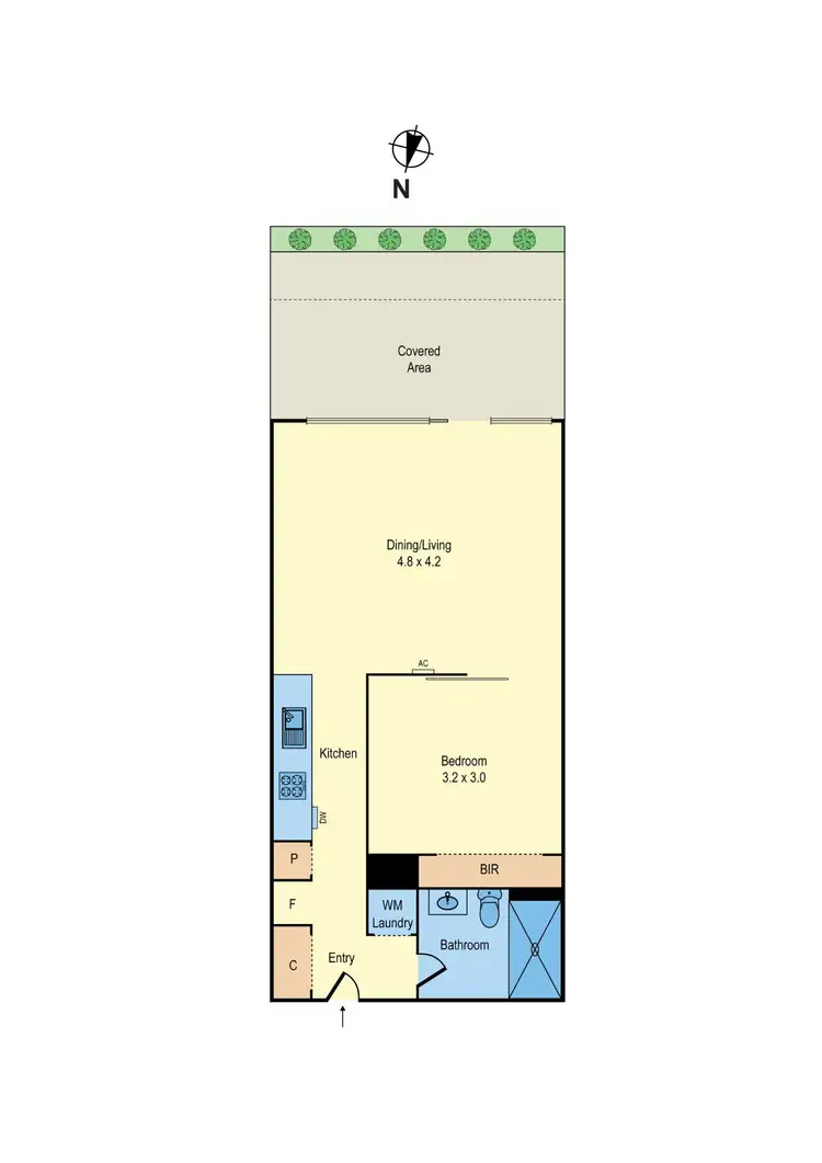 Floorplan of Homely apartment listing, 110/255 Racecourse Road, Kensington VIC 3031