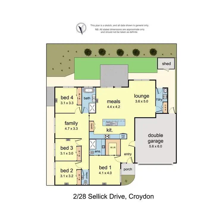 Floorplan of Homely house listing, 2/28 Sellick Drive, Croydon VIC 3136