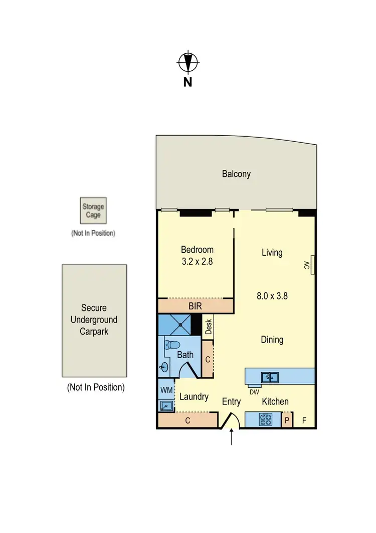 Floorplan of Homely apartment listing, 409/201 High Street, Prahran VIC 3181