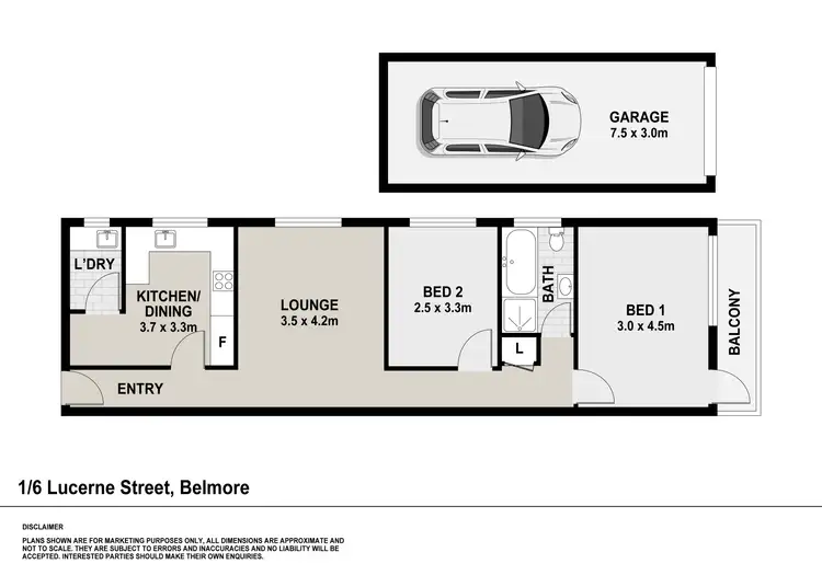 Floorplan of Homely apartment listing, 1/6 Lucerne Street, Belmore NSW 2192