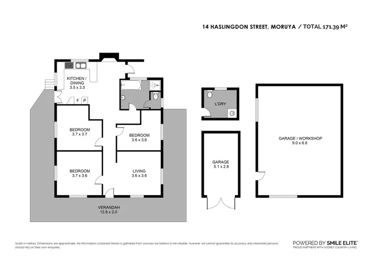 Floorplan of Homely house listing, 14 Haslingden Street, Moruya NSW 2537