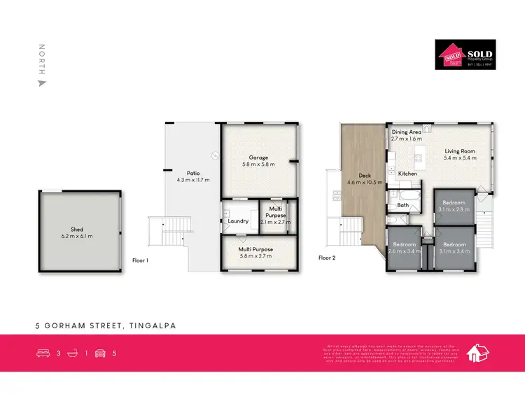 Floorplan of Homely house listing, 5 Gorham Street, Tingalpa QLD 4173