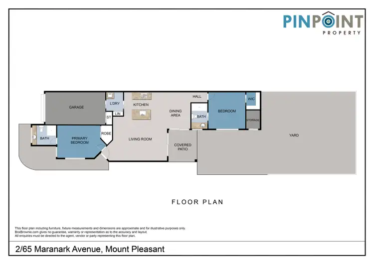 Floorplan of Homely unit listing, 2/65 Maranark Avenue, Mount Pleasant QLD 4740