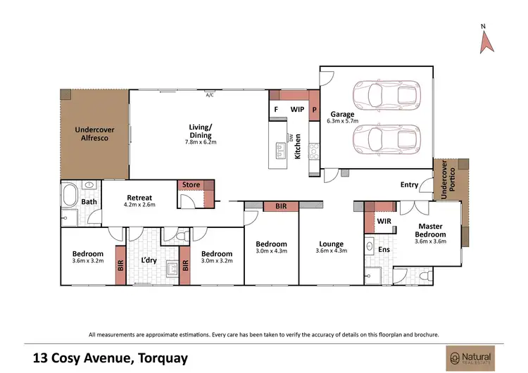 Floorplan of Homely house listing, 13 Cosy Avenue, Torquay VIC 3228