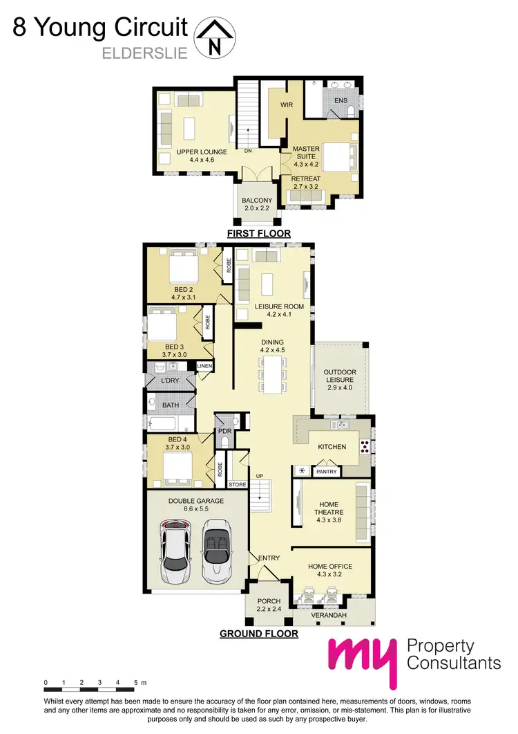 Floorplan of Homely house listing, 8 Young Circuit, Elderslie NSW 2570