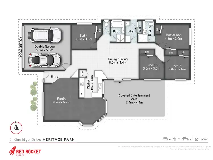 Floorplan of Homely house listing, 1 Kimridge Drive, Heritage Park QLD 4118