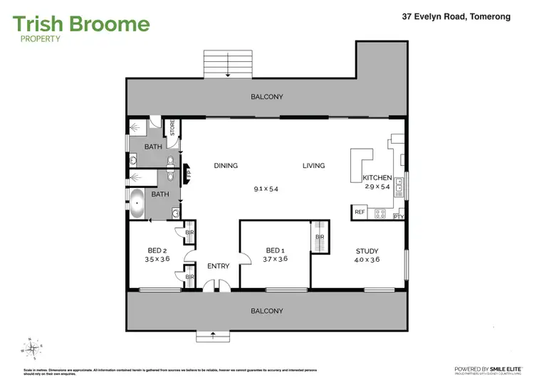 Floorplan of Homely rural property listing, 37 Evelyn Road, Tomerong NSW 2540