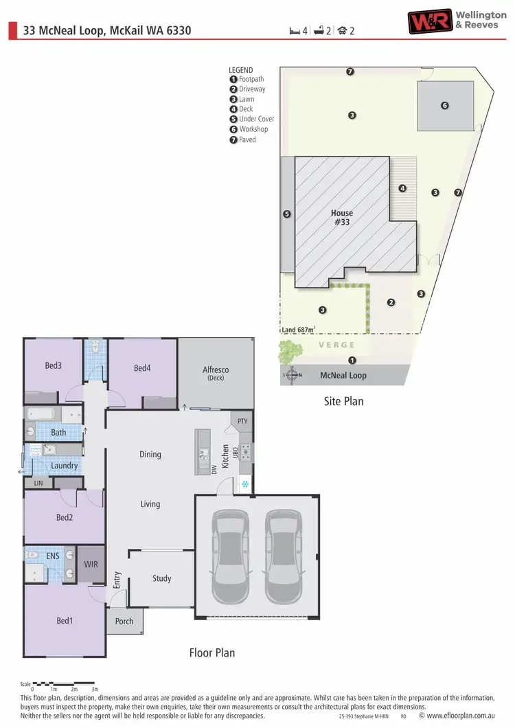 Floorplan of Homely house listing, 33 McNeal Loop, Mckail WA 6330