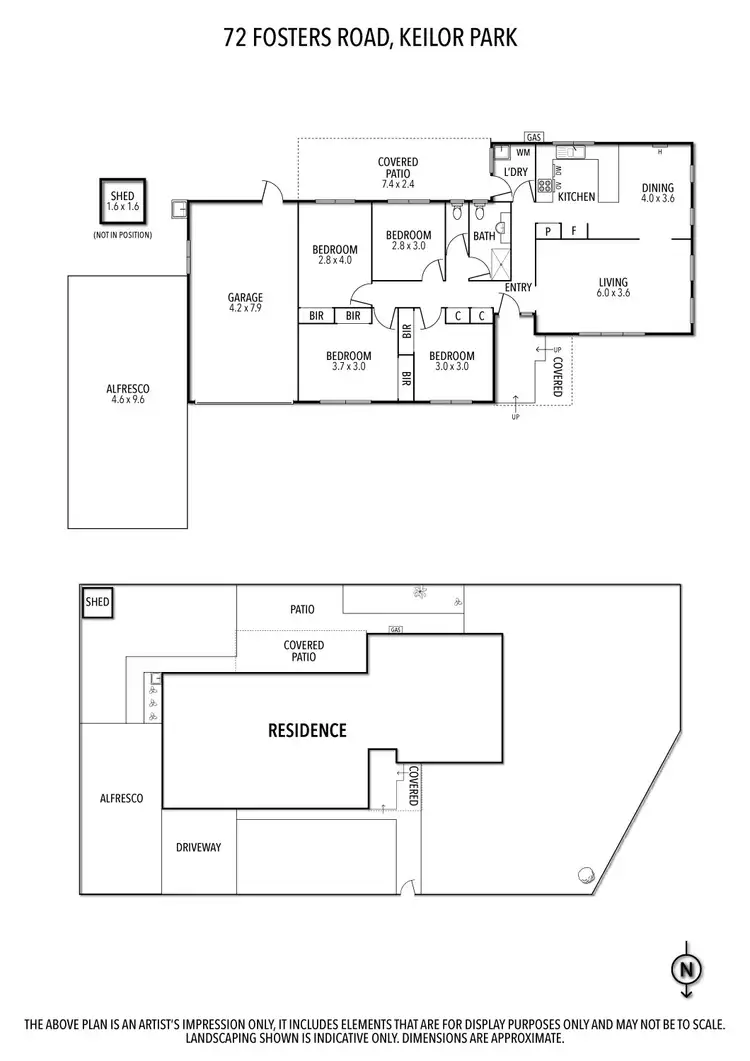 Floorplan of Homely house listing, 72 Fosters Road, Keilor Park VIC 3042