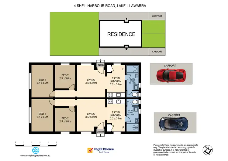 Floorplan of Homely unit listing, 4 Shellharbour Road, Lake Illawarra NSW 2528