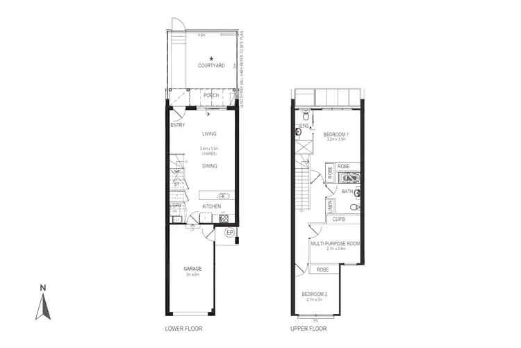 Floorplan of Homely townhouse listing, 30/57 Bellhouse Crescent, Moncrieff ACT 2914