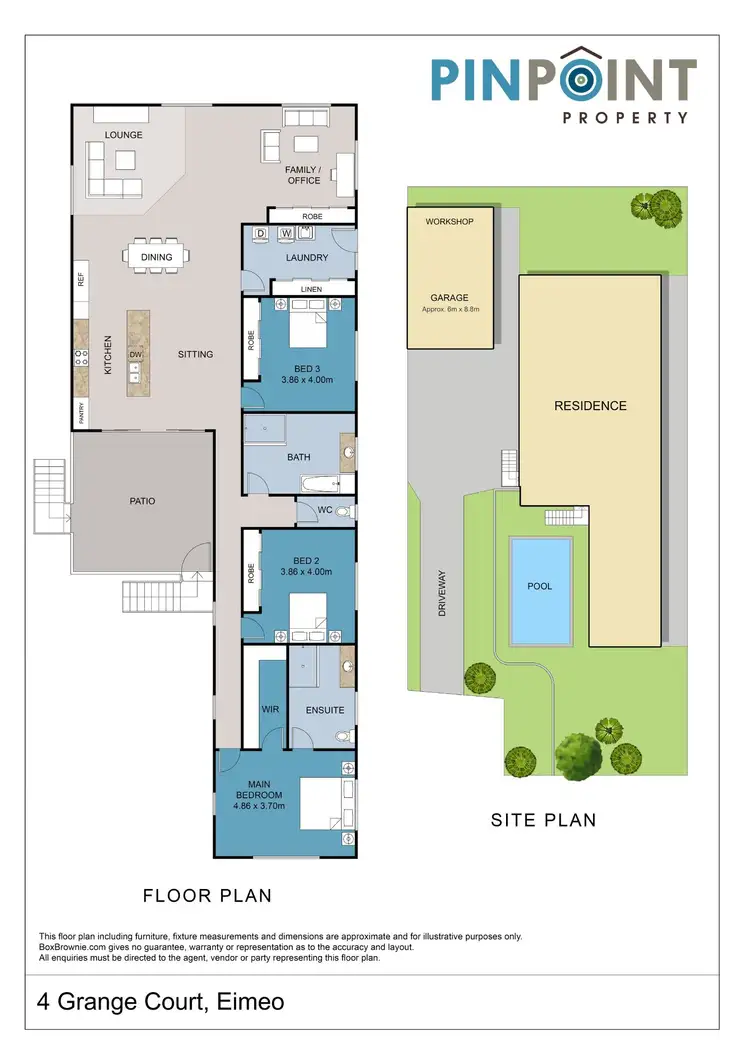 Floorplan of Homely house listing, 4 Grange Court, Eimeo QLD 4740