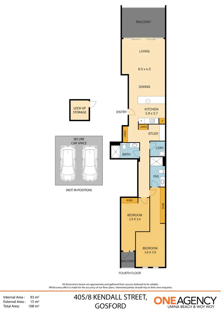 Floorplan of Homely apartment listing, 405/8 Kendall Street, Gosford NSW 2250