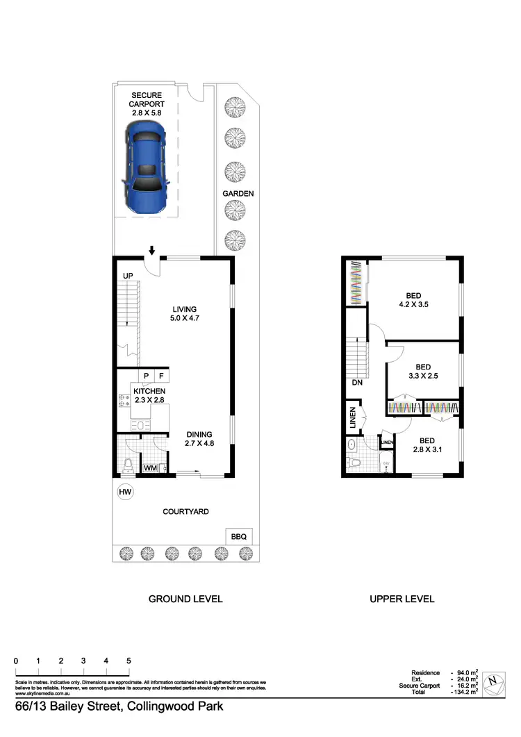 Floorplan of Homely townhouse listing, 66/13 Bailey Street, Collingwood Park QLD 4301