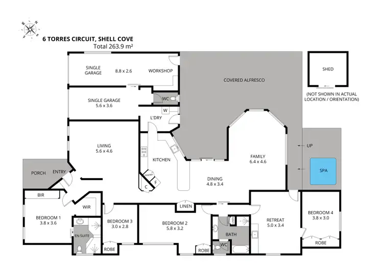 Floorplan of Homely house listing, 6 Torres Circuit, Shell Cove NSW 2529