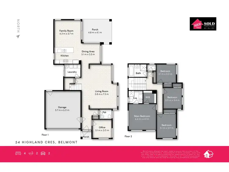 Floorplan of Homely house listing, 54 Highland Crescent, Belmont QLD 4153