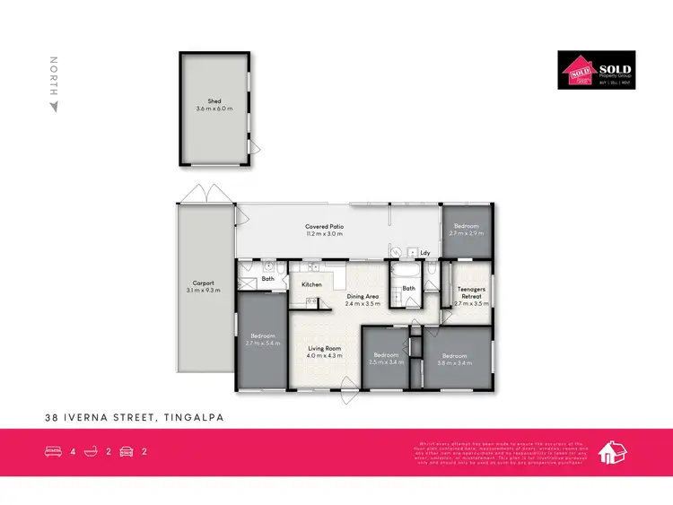 Floorplan of Homely house listing, 38 Iverna Street, Tingalpa QLD 4173