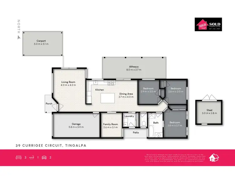 Floorplan of Homely house listing, 39 Currigee Circuit, Tingalpa QLD 4173