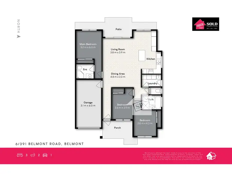 Floorplan of Homely townhouse listing, 6/391 Belmont Road, Belmont QLD 4153
