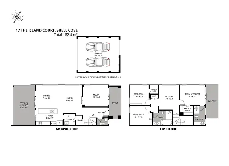 Floorplan of Homely townhouse listing, 17 The Island Court, Shell Cove NSW 2529