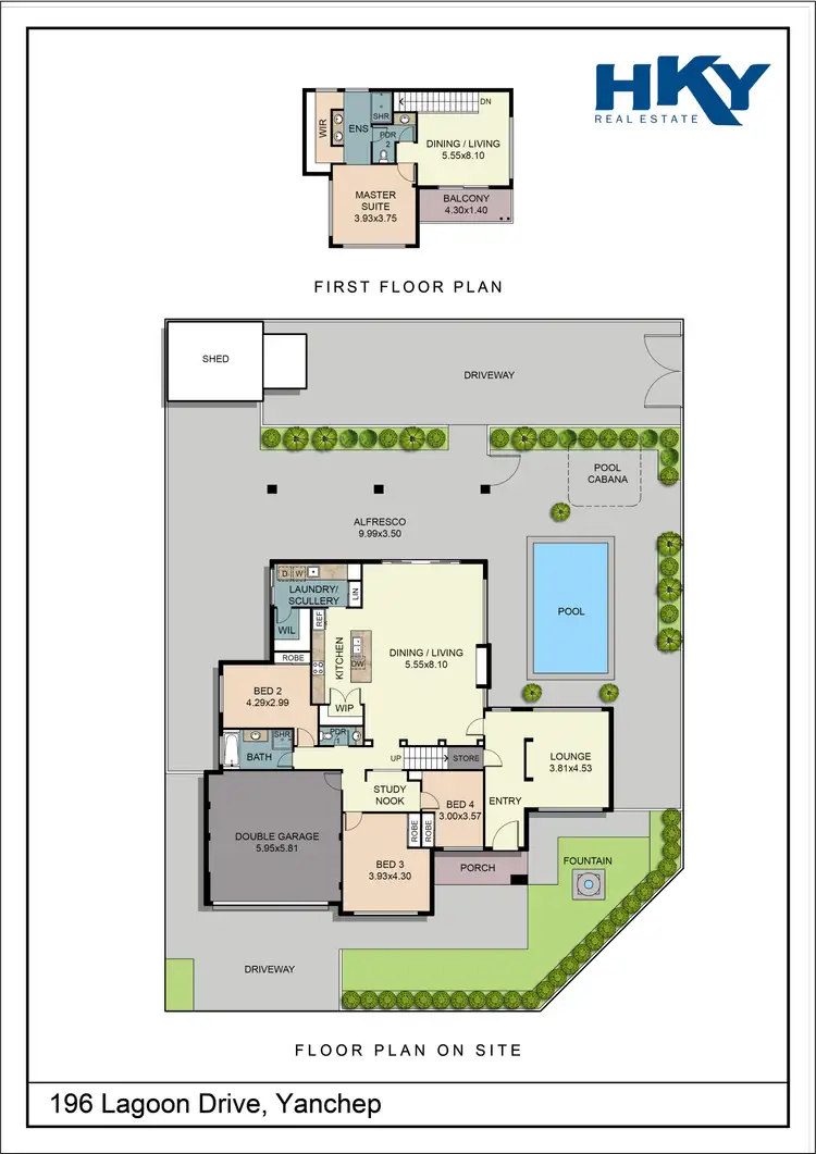 Floorplan of Homely house listing, 196 Lagoon Drive, Yanchep WA 6035