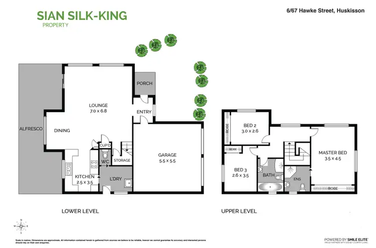 Floorplan of Homely townhouse listing, 6/67 Hawke Street, Huskisson NSW 2540