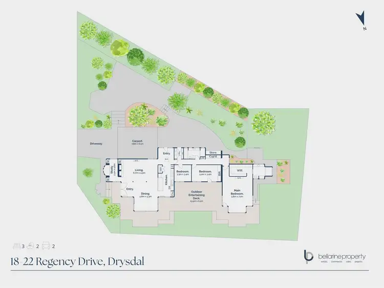 Floorplan of Homely house listing, 18-22 Regency Drive, Drysdale VIC 3222
