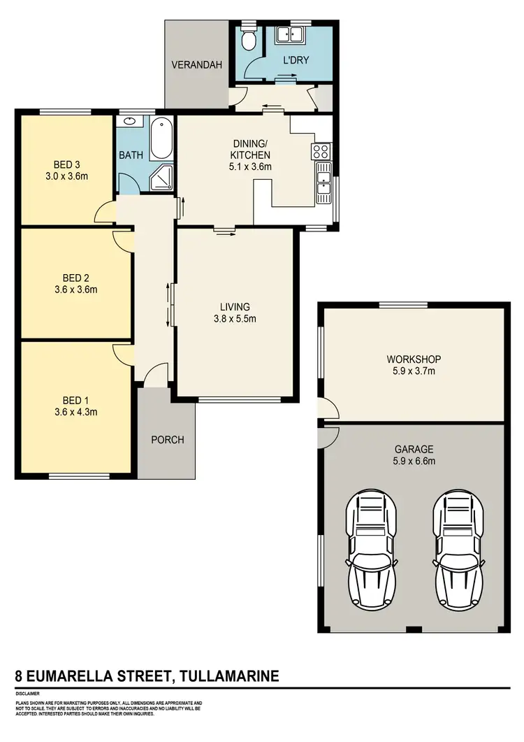 Floorplan of Homely house listing, 8 Eumarella Street, Tullamarine VIC 3043