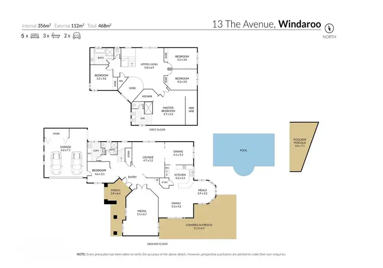 Floorplan of Homely house listing, 13 The Avenue, Windaroo QLD 4207
