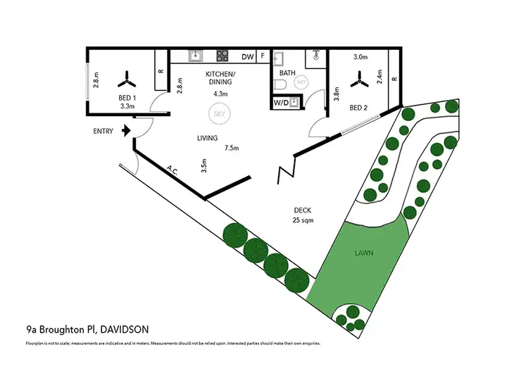 Floorplan of Homely villa listing, 9a Broughton Place, Davidson NSW 2085