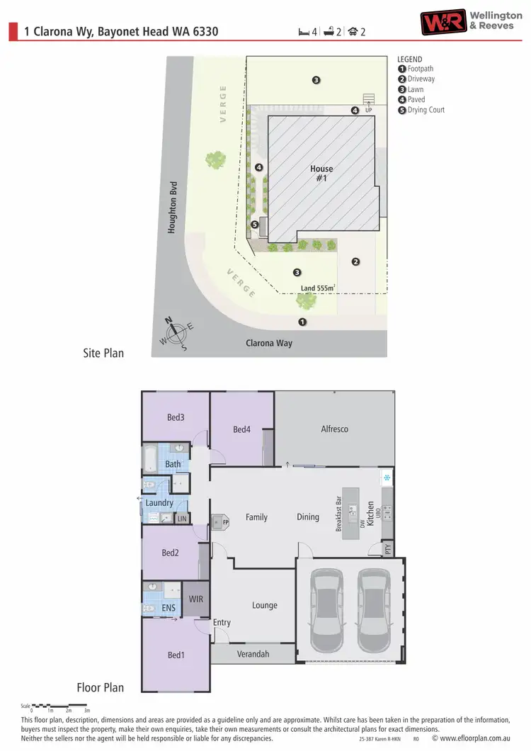 Floorplan of Homely house listing, 1 Clarona Way, Bayonet Head WA 6330