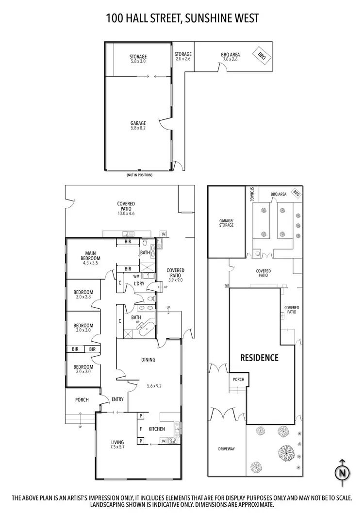 Floorplan of Homely house listing, 100 Hall Street, Sunshine West VIC 3020