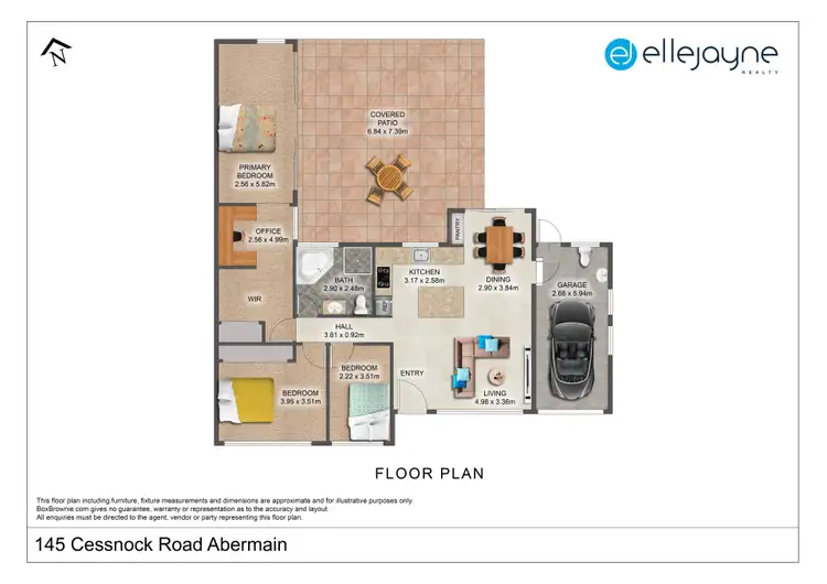 Floorplan of Homely house listing, 145 Cessnock Road, Abermain NSW 2326