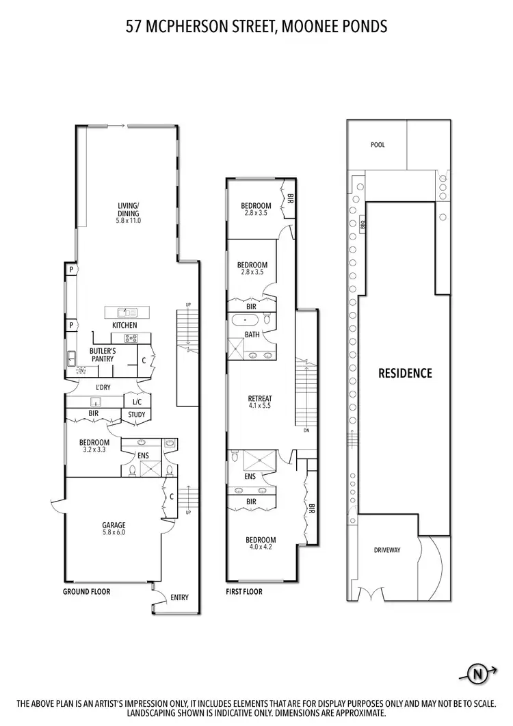 Floorplan of Homely house listing, 57 McPherson Street, Moonee Ponds VIC 3039