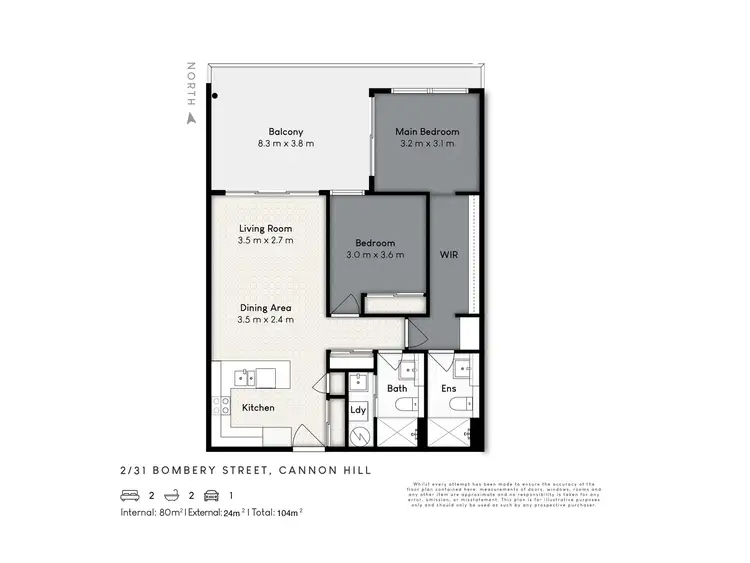 Floorplan of Homely apartment listing, 2/31 Bombery Street, Cannon Hill QLD 4170
