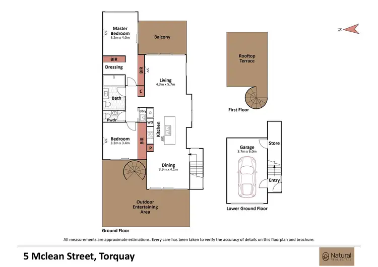 Floorplan of Homely townhouse listing, 5 McLean Street, Torquay VIC 3228