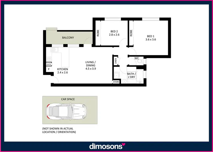 Floorplan of Homely unit listing, 1/58 Grey Street, Keiraville NSW 2500