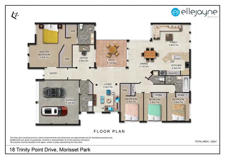 Floorplan of Homely house listing, 18 Trinity Point Drive, Morisset Park NSW 2264