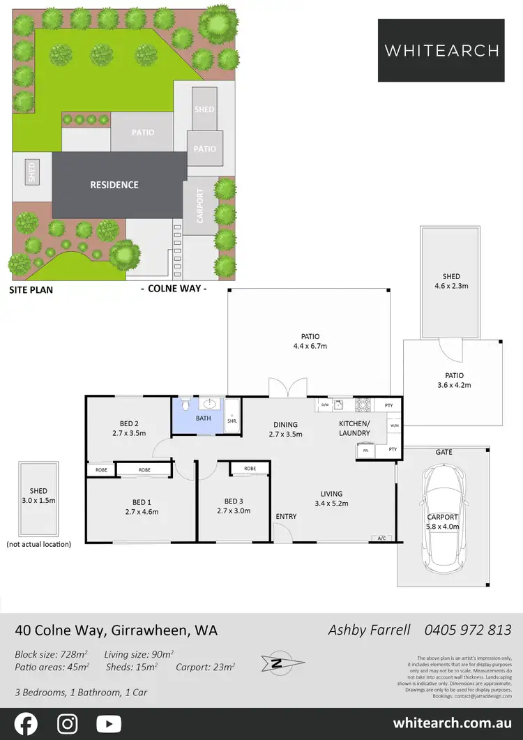 Floorplan of Homely house listing, 40 Colne Way, Girrawheen WA 6064