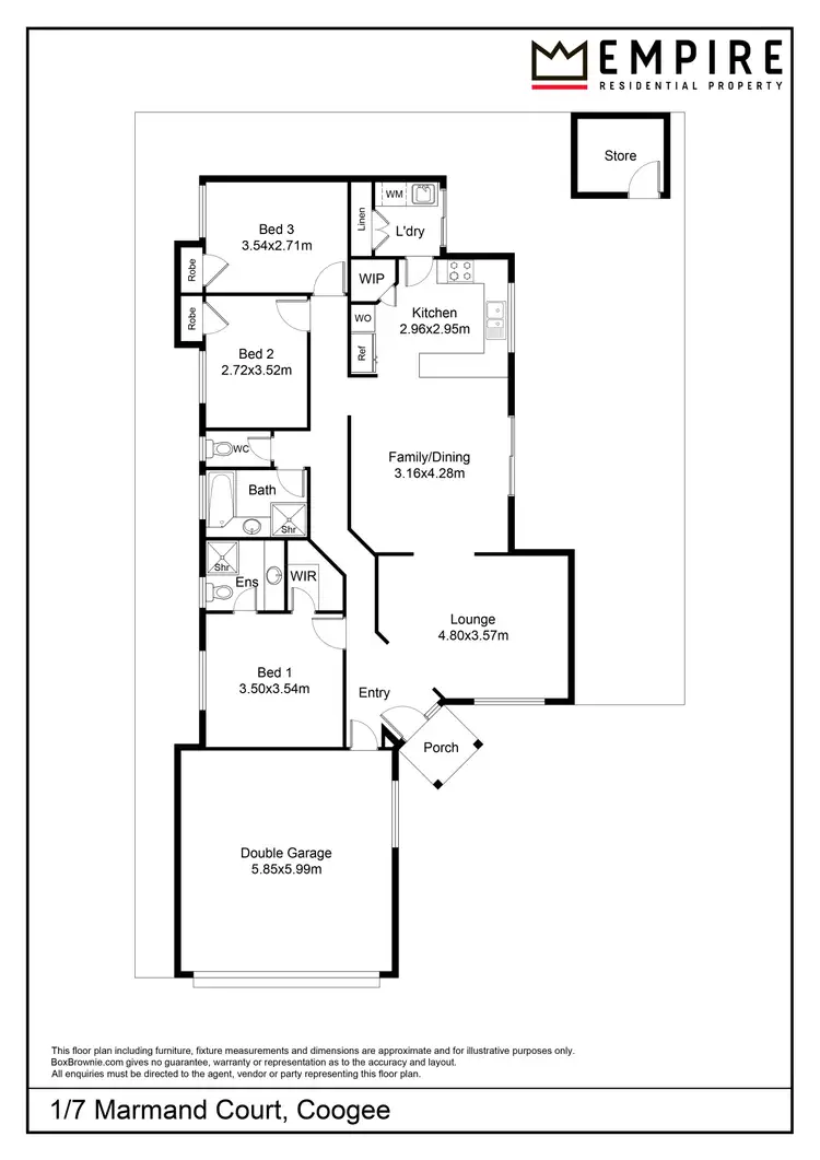 Floorplan of Homely house listing, 1/7 Marmand Court, Coogee WA 6166