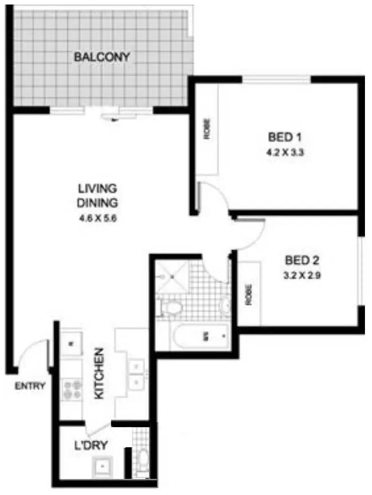 Floorplan of Homely apartment listing, 16/2 Wetherill Street, Narrabeen NSW 2101