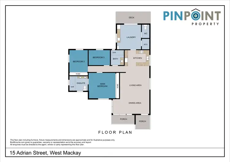 Floorplan of Homely house listing, 15 Adrian Street, West Mackay QLD 4740