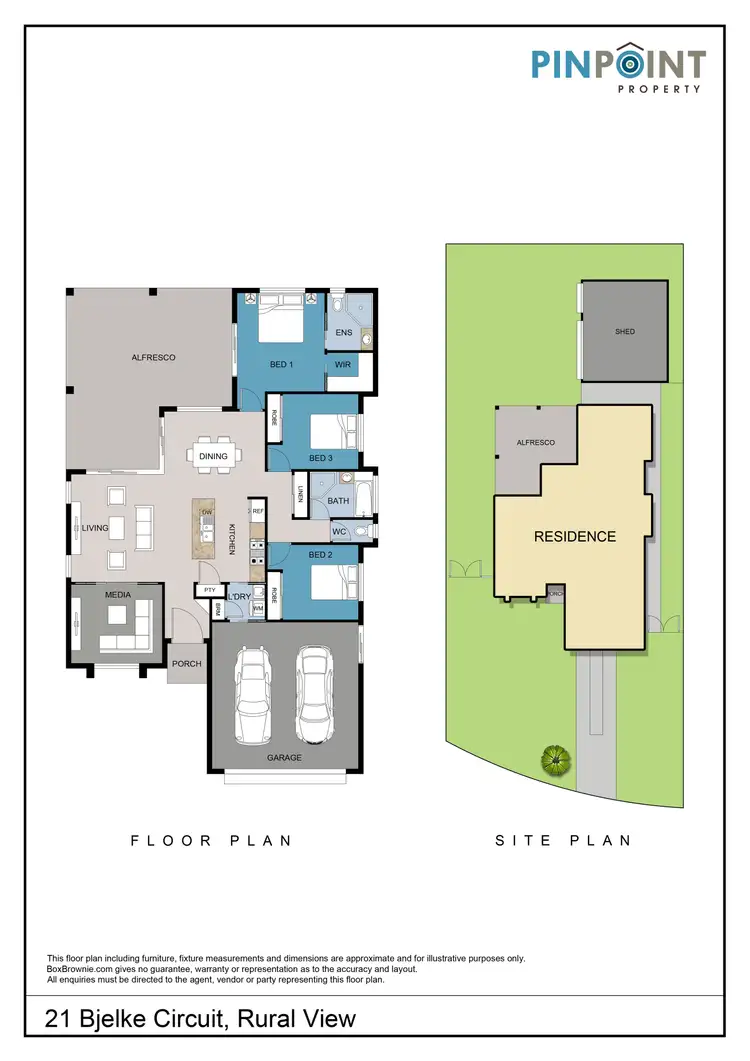 Floorplan of Homely house listing, 21 Bjelke Circuit, Rural View QLD 4740