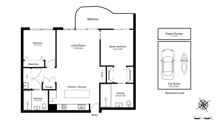 Floorplan of Homely apartment listing, 118/1 Kingfisher Street, Lidcombe NSW 2141