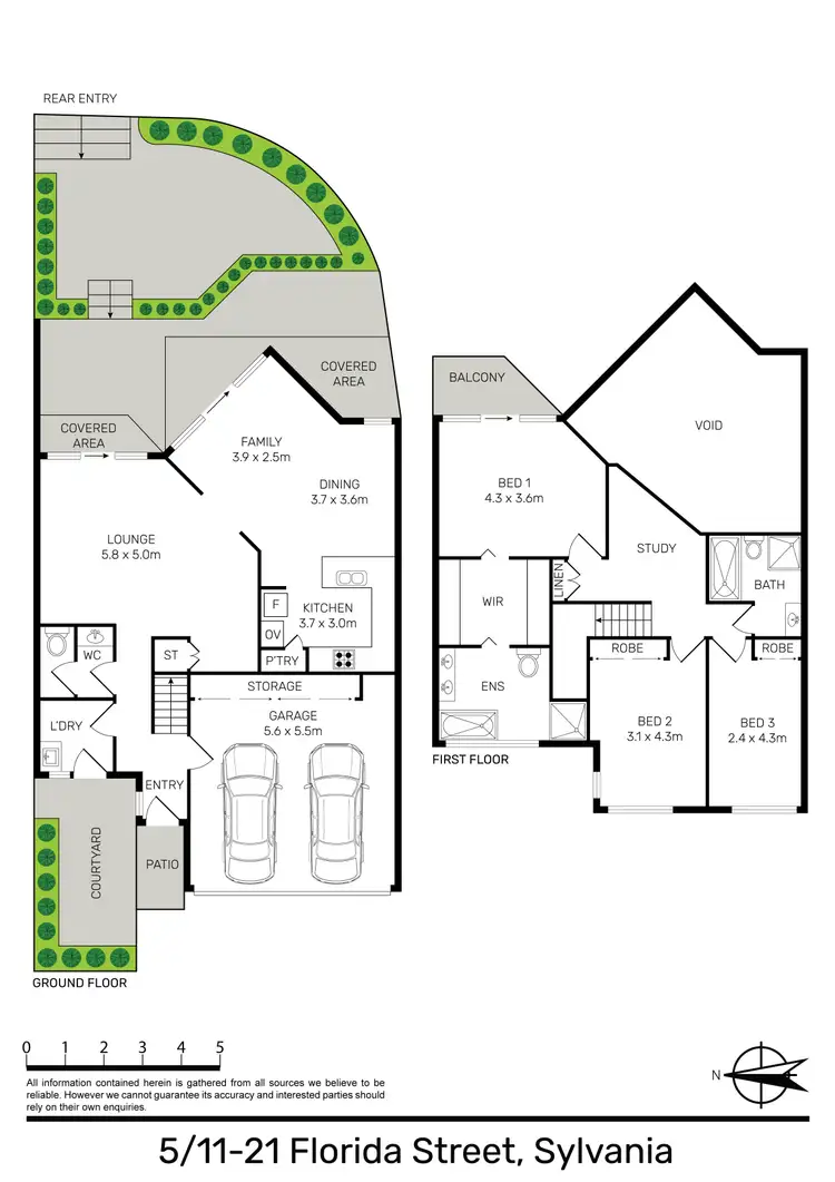 Floorplan of Homely townhouse listing, 5/11-21 Florida Street, Sylvania NSW 2224
