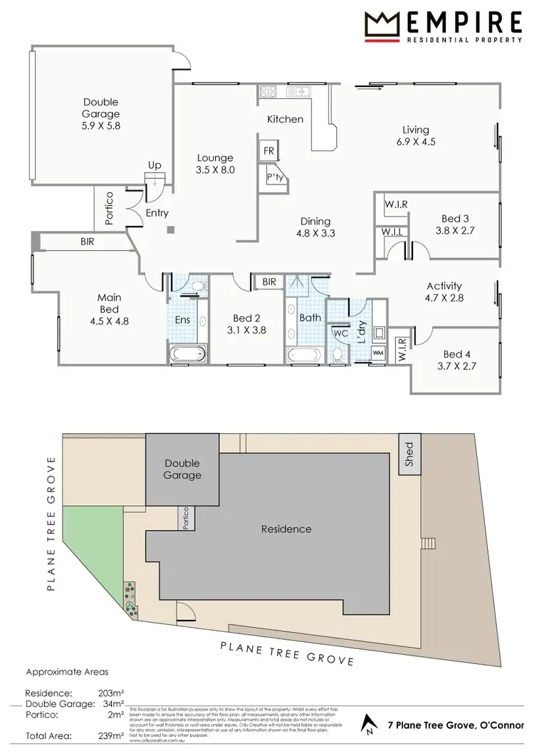 Floorplan of Homely house listing, 7 Plane Tree Grove, O'connor WA 6163