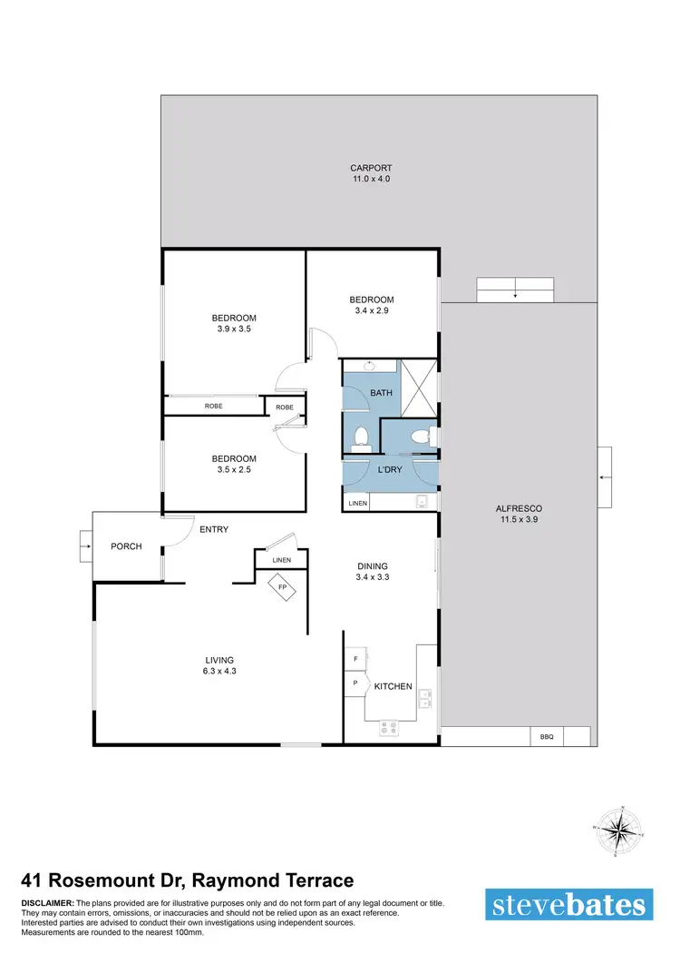 Floorplan of Homely house listing, 41 Rosemount Drive, Raymond Terrace NSW 2324
